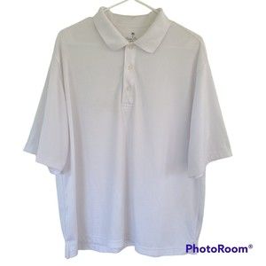 Palm Beach Golf Performance Shirt Mens White Polo Size XL